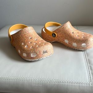 Children size 13 glitter Crocs